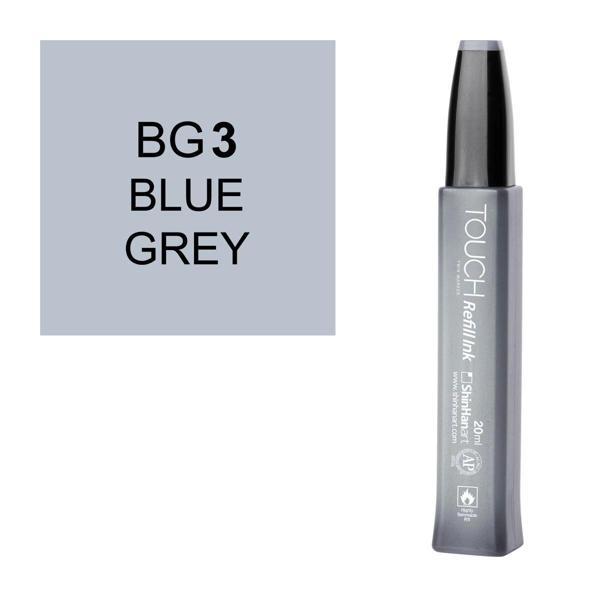 Touch Twin Marker Refill Alcohol Ink Alkol Bazlı Mürekkep 20 ml. BG3 BLUE GREY 3 - Image 1