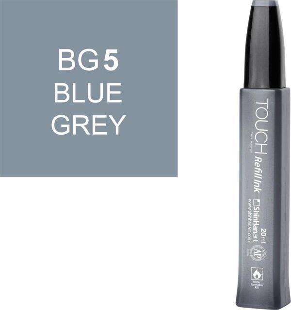 Touch Twin Marker Refill Alcohol Ink Alkol Bazlı Mürekkep 20 ml. BG5 BLUE GREY 5 - Image 1
