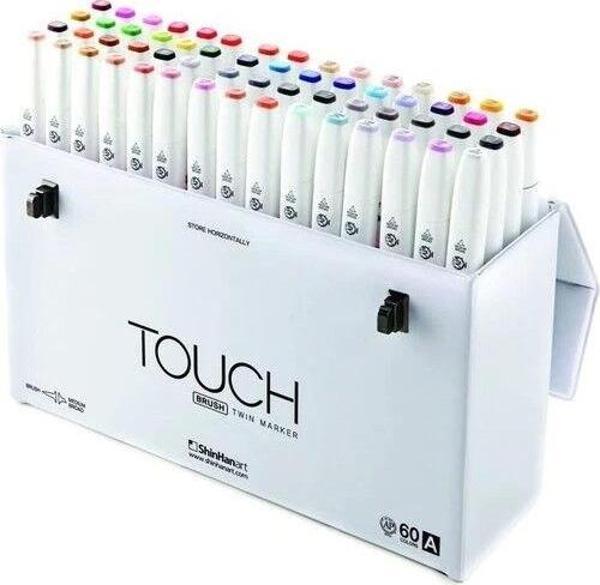 Touch Twin Brush Marker Fırça Uçlu Marker Seti 60 Renk SET A - Image 1