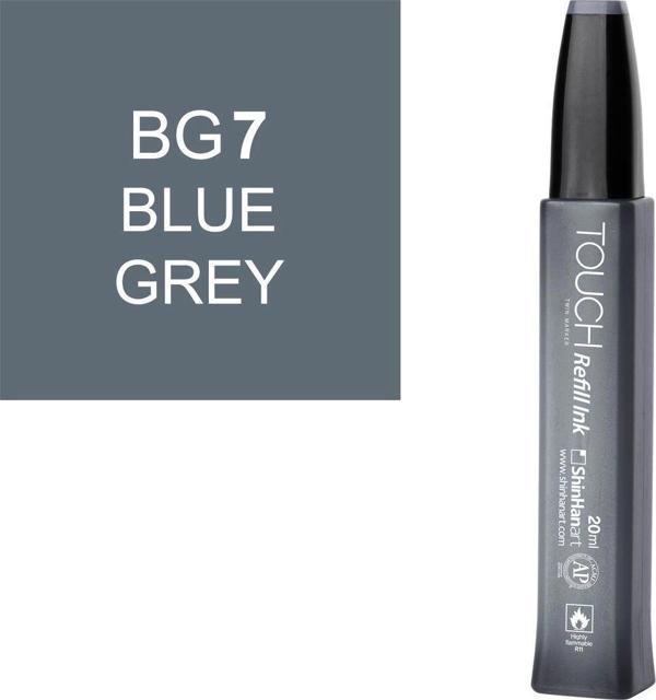 Touch Twin Marker Refill Alcohol Ink Alkol Bazlı Mürekkep 20 ml. BG7 BLUE GREY 7 - Image 1
