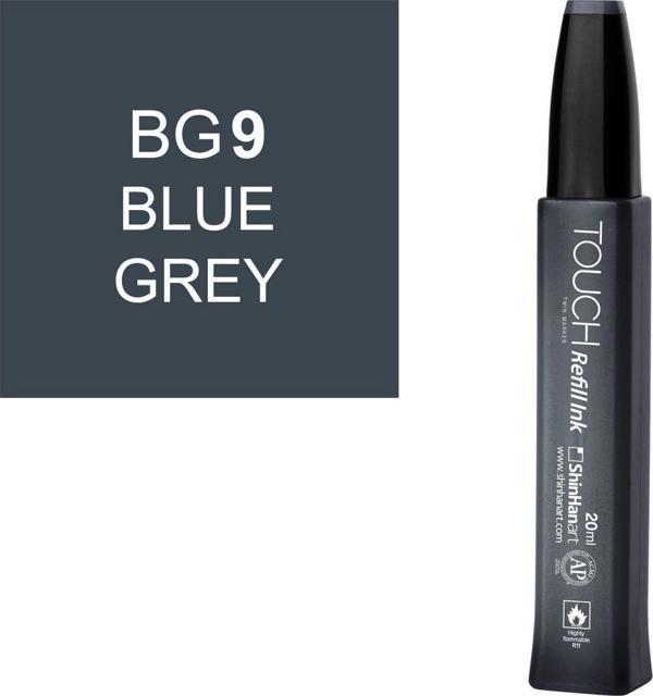 Touch Twin Marker Refill Alcohol Ink Alkol Bazlı Mürekkep 20 ml. BG9 BLUE GREY 9 - Image 1