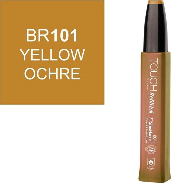 Touch Twin Marker Refill Alcohol Ink Alkol Bazlı Mürekkep 20 ml. BR101 YELLOW OCHRE - Image 1