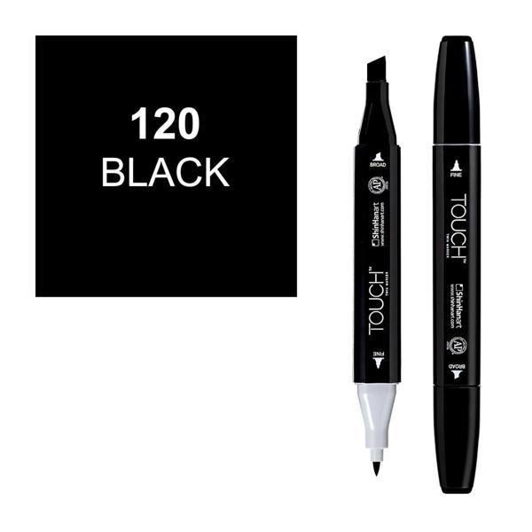 Touch Twin Marker Çizim Kalemi 120 Black - Image 1