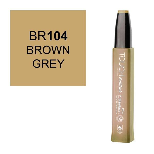 Touch Twin Marker Refill Alcohol Ink Alkol Bazlı Mürekkep 20 ml. BR104 BROWN GREY - Image 1