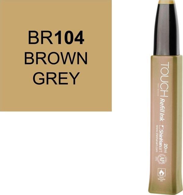 Touch Twin Marker Refill Alcohol Ink Alkol Bazlı Mürekkep 20 ml. BR104 BROWN GREY - Image 1