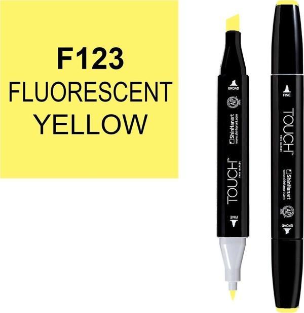 Touch Twin Marker Çizim Kalemi 123 Fluorescent Yellow - Image 1