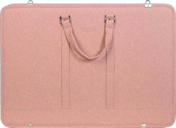 Bback Deri Körüklü Proje Resim Çantası 40x55 cm. PASTEL PEMBE - Image 1