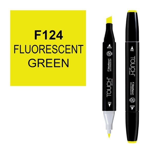 Touch Twin Marker Çizim Kalemi 124 Fluorescent Green - Image 1