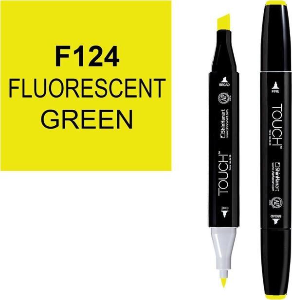 Touch Twin Marker Çizim Kalemi 124 Fluorescent Green - Image 1