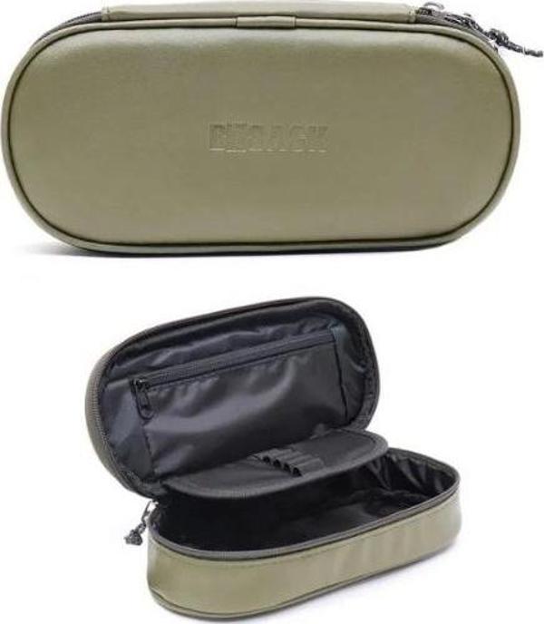 Bback Oval Deri Kalemlik / Kalem Kutusu HAKİ YEŞİL - Image 1