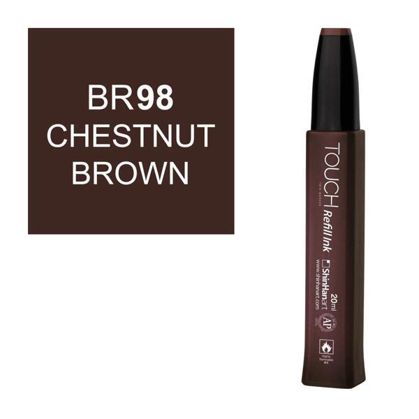 Touch Twin Marker Refill Alcohol Ink Alkol Bazlı Mürekkep 20 ml. BR98 CHESTNUT BROWN - Image 1