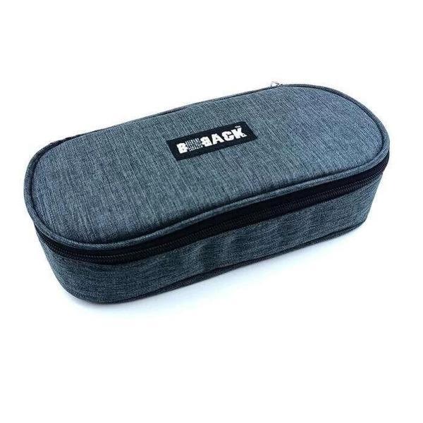 Bback Oval Kumaş Kalemlik / Kalem Kutusu FÜME - Image 1
