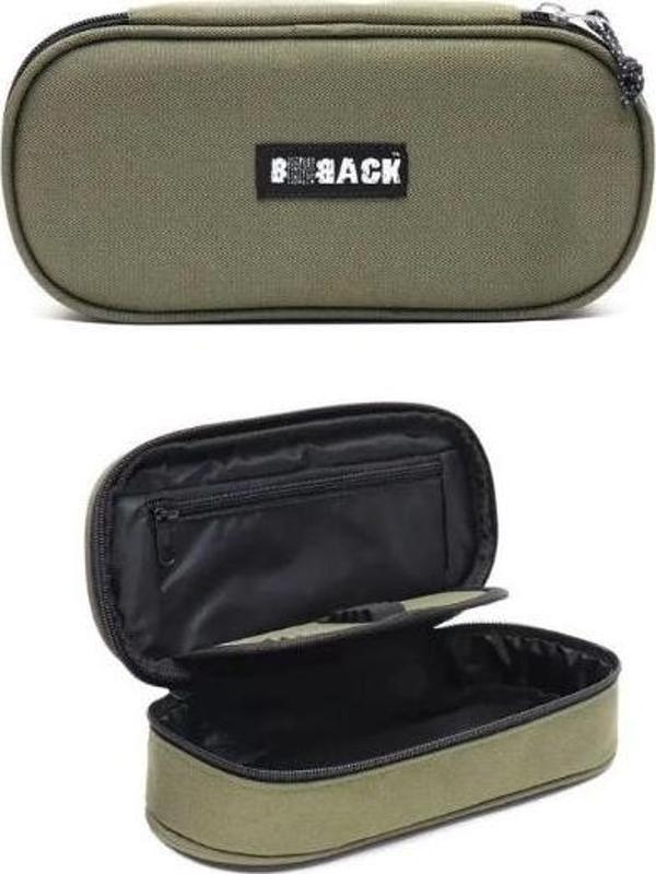 Bback Oval Kumaş Kalemlik / Kalem Kutusu HAKİ YEŞİL - Image 1