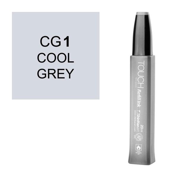 Touch Twin Marker Refill Alcohol Ink Alkol Bazlı Mürekkep 20 ml. CG1 COOL GREY 1 - Image 1