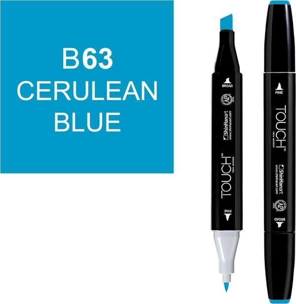 Touch Twin Marker Çizim Kalemi B63 Cerulean Blue - Image 1