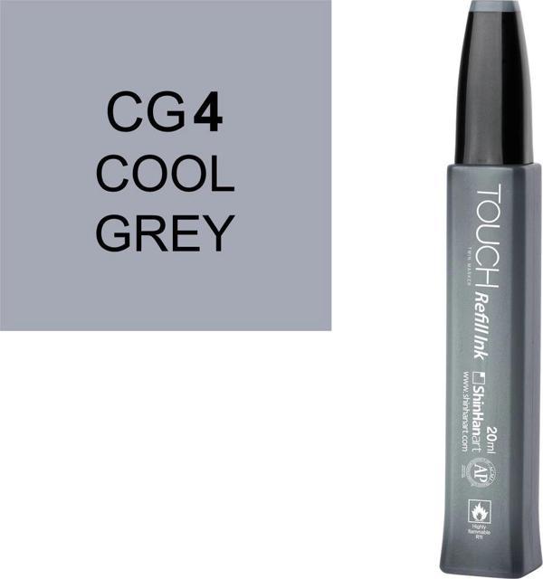 Touch Twin Marker Refill Alcohol Ink Alkol Bazlı Mürekkep 20 ml. CG4 COOL GREY 4 - Image 1