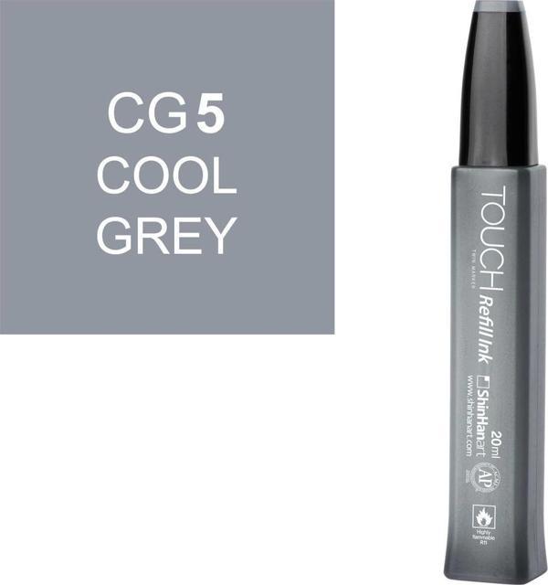 Touch Twin Marker Refill Alcohol Ink Alkol Bazlı Mürekkep 20 ml. CG5 COOL GREY 5 - Image 1