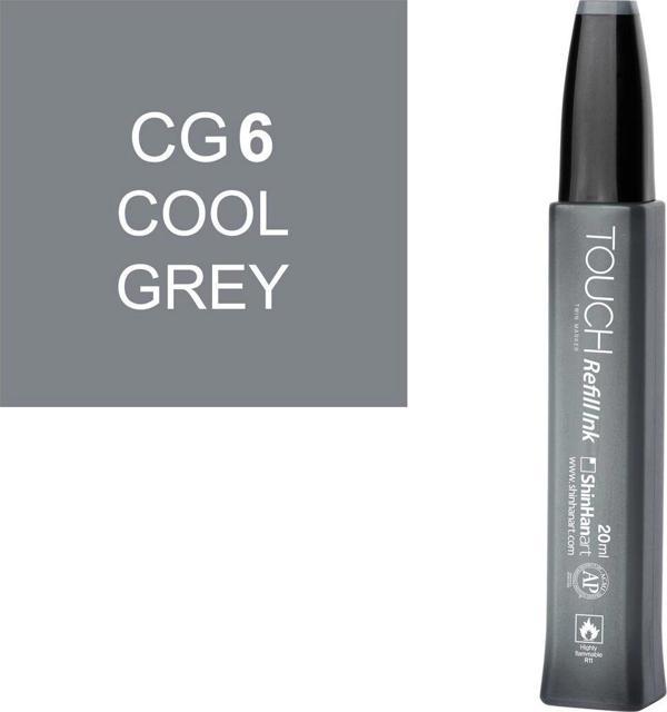 Touch Twin Marker Refill Alcohol Ink Alkol Bazlı Mürekkep 20 ml. CG6 COOL GREY 6 - Image 1