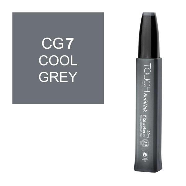 Touch Twin Marker Refill Alcohol Ink Alkol Bazlı Mürekkep 20 ml. CG7 COOL GREY 7 - Image 1