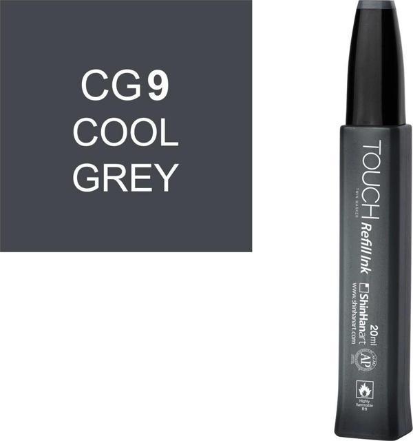 Touch Twin Marker Refill Alcohol Ink Alkol Bazlı Mürekkep 20 ml. CG9 COOL GREY 9 - Image 1