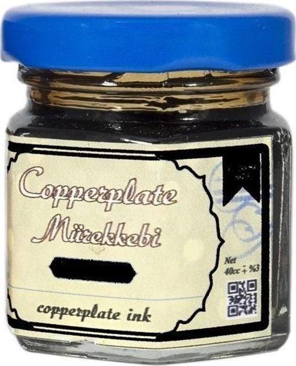 Koza Copperplate Mürekkebi 40 cc. SİYAH - Image 1