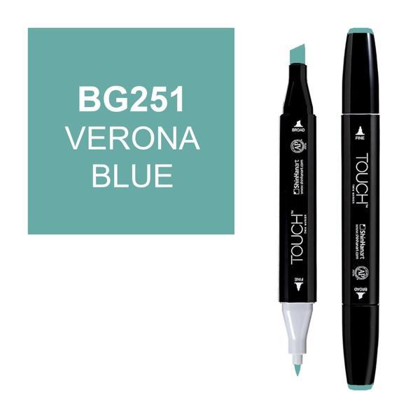 Touch Twin Marker Çizim Kalemi BG251 Verona Blue - Image 1