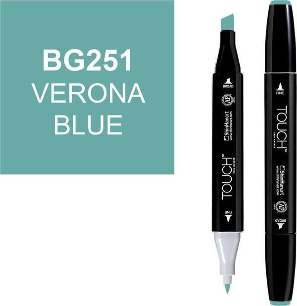 Touch Twin Marker Çizim Kalemi BG251 Verona Blue - Image 1