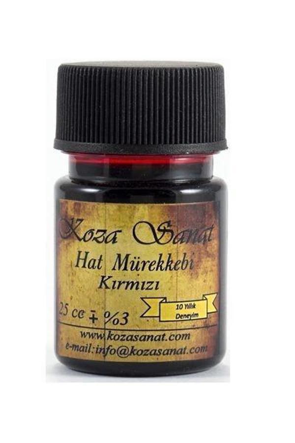 Koza Hat Mürekkebi 25 cc. KIRMIZI - Image 1