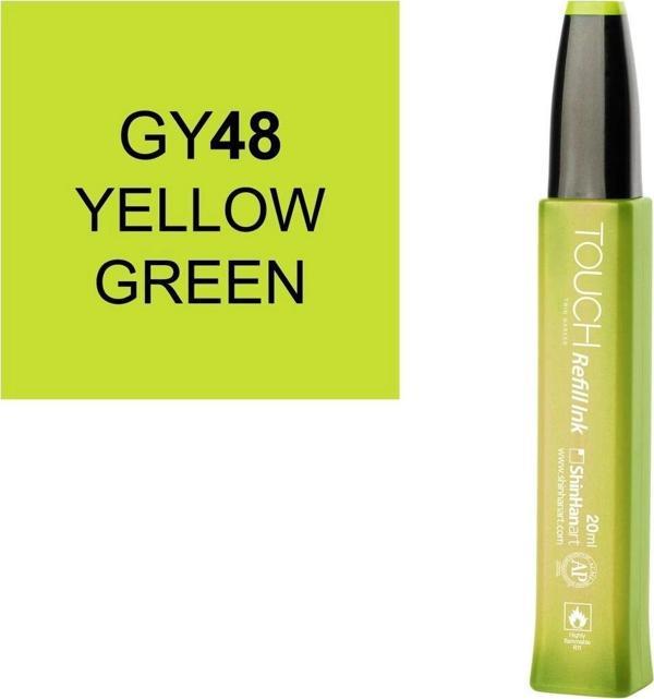 Touch Twin Marker Refill Alcohol Ink Alkol Bazlı Mürekkep 20 ml. GY48 YELLOW GREEN - Image 1