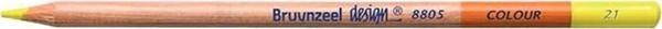 Bruynzeel Design Colour Pencils Kuru Boya Kalemi 21 Light Lemon Yellow - Image 1