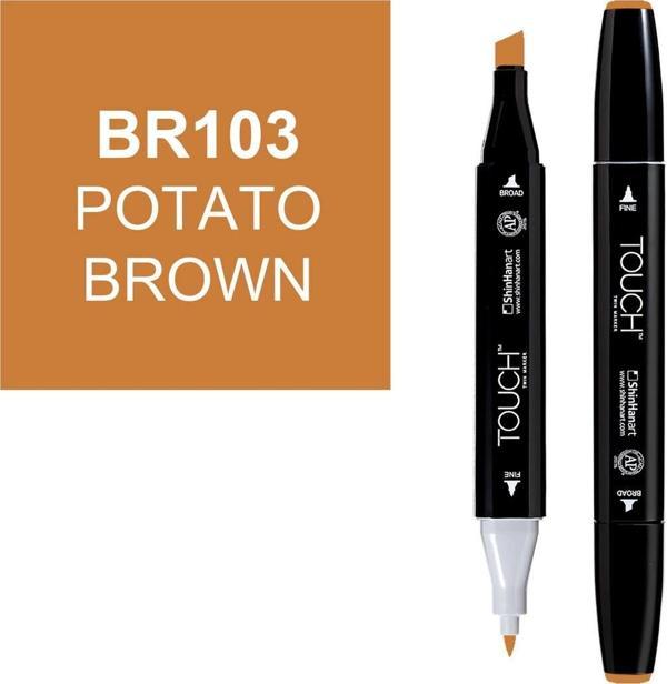 Touch Twin Marker Çizim Kalemi BR103 Potato Brown - Image 1
