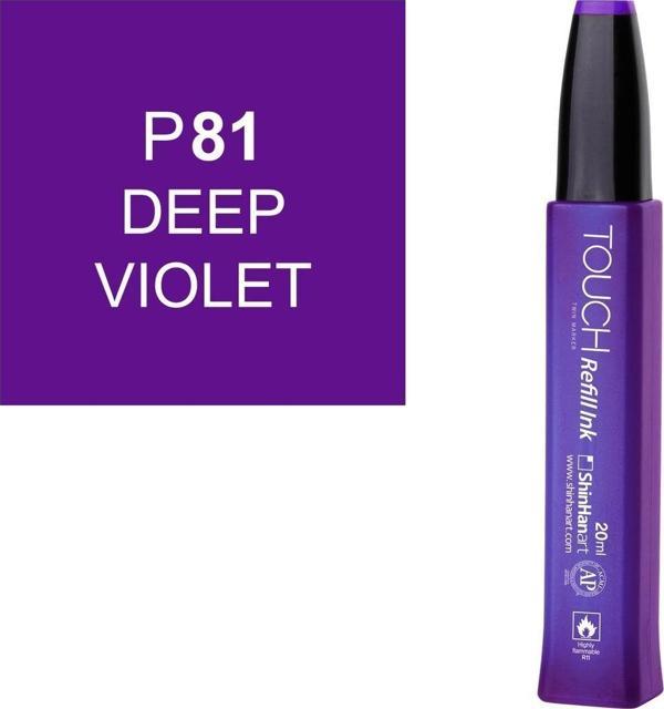 Touch Twin Marker Refill Alcohol Ink Alkol Bazlı Mürekkep 20 ml. P81 DEEP VIOLET - Image 1
