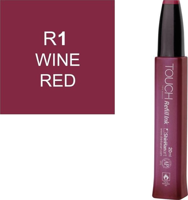 Touch Twin Marker Refill Alcohol Ink Alkol Bazlı Mürekkep 20 ml. R1 WINE RED - Image 1