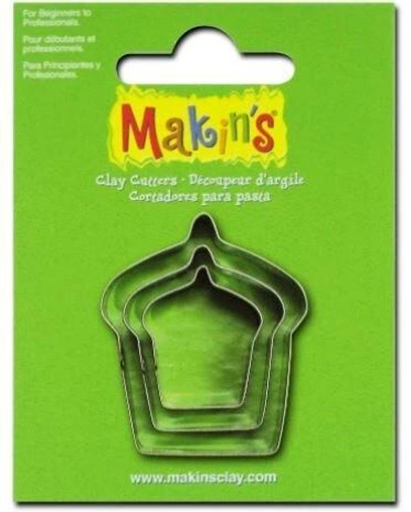Makin's Clay Polimer Kil Kesme Kalıbı 3 Parça Kek - Image 1