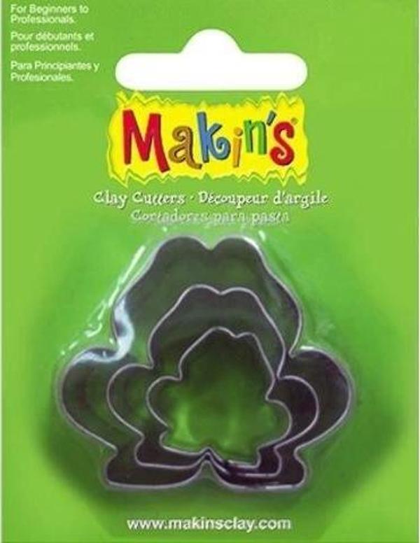 Makin's Clay Polimer Kil Kesme Kalıbı 3 Parça Kurbağa - Image 1