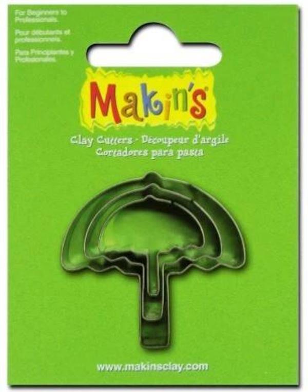 Makin's Clay Polimer Kil Kesme Kalıbı 3 Parça Şemsiye - Image 1
