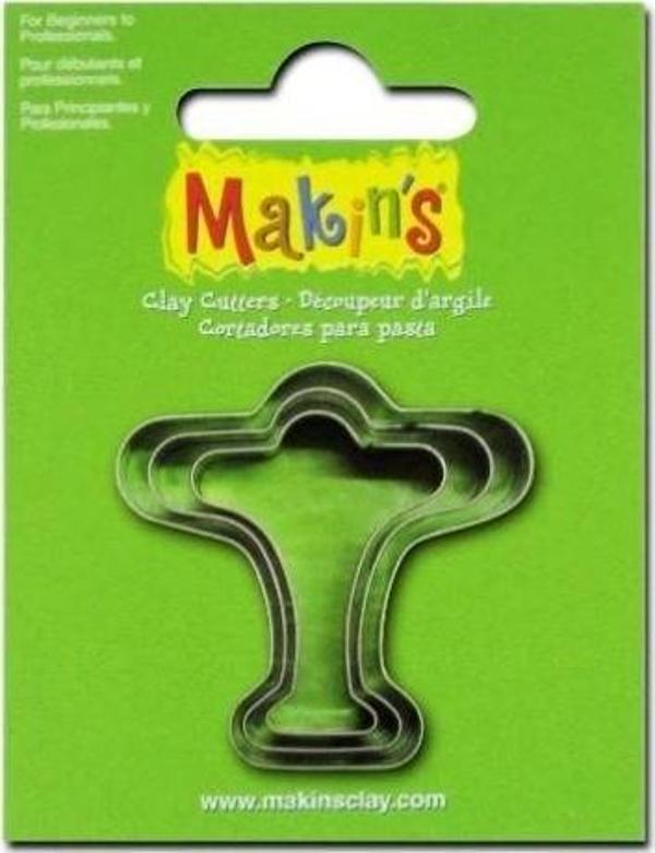 Makin's Clay Polimer Kil Kesme Kalıbı 3 Parça Uçak - Image 1