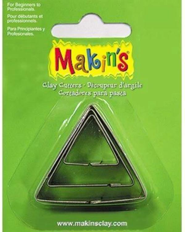 Makin's Clay Polimer Kil Kesme Kalıbı 3 Parça Üçgen - Image 1