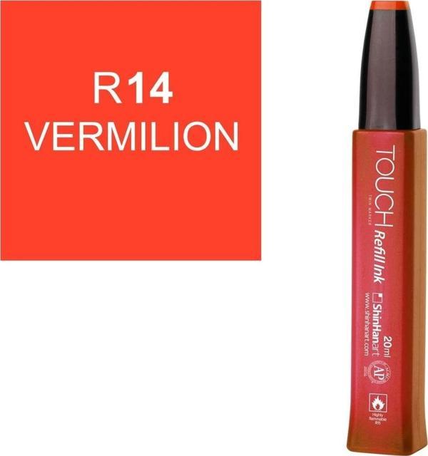 Touch Twin Marker Refill Alcohol Ink Alkol Bazlı Mürekkep 20 ml. R14 VERMILION - Image 1