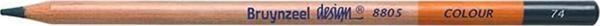 Bruynzeel Design Colour Pencils Kuru Boya Kalemi 74 Dark Grey - Image 1