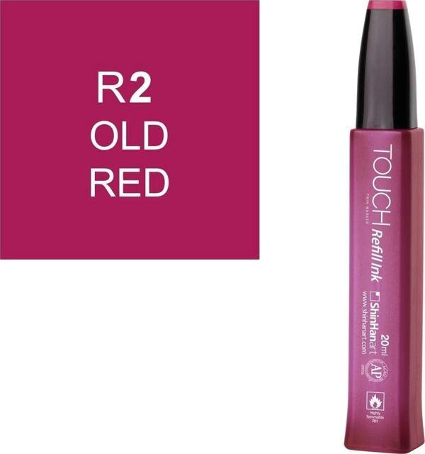 Touch Twin Marker Refill Alcohol Ink Alkol Bazlı Mürekkep 20 ml. R2 OLD RED - Image 1