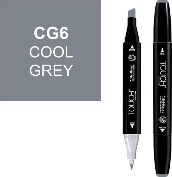 Touch Twin Marker Çizim Kalemi CG6 Cool Grey - Image 1