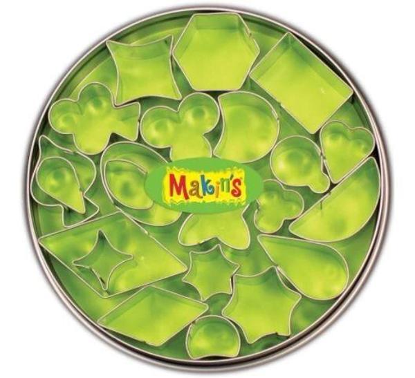 Makin's Clay Polimer Kil Kesme Kalıbı Seti Geometrik 22 Desen - Image 1