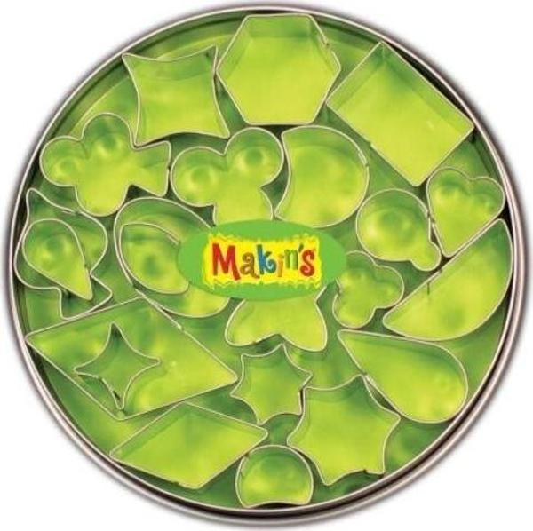 Makin's Clay Polimer Kil Kesme Kalıbı Seti Geometrik 22 Desen - Image 1