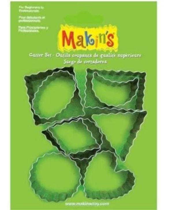 Makin's Clay Polimer Kil Kesme Kalıbı Seti Şekiller 9 Desen - Image 1
