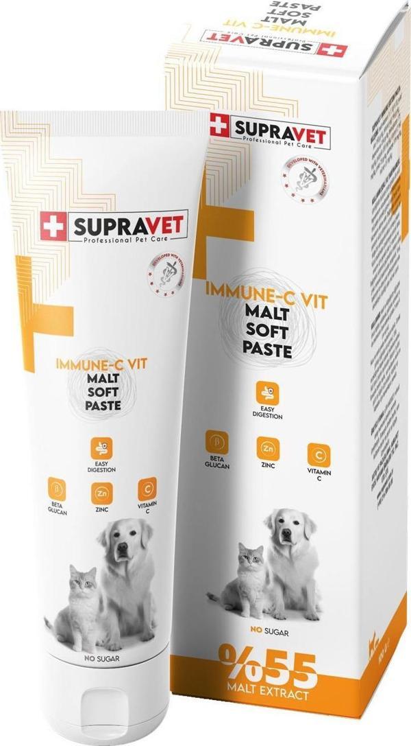 Supavet İmmune C Kedi Köpek Bağışıklık Güçlendirici Malt Paste 100 Gr - Image 1