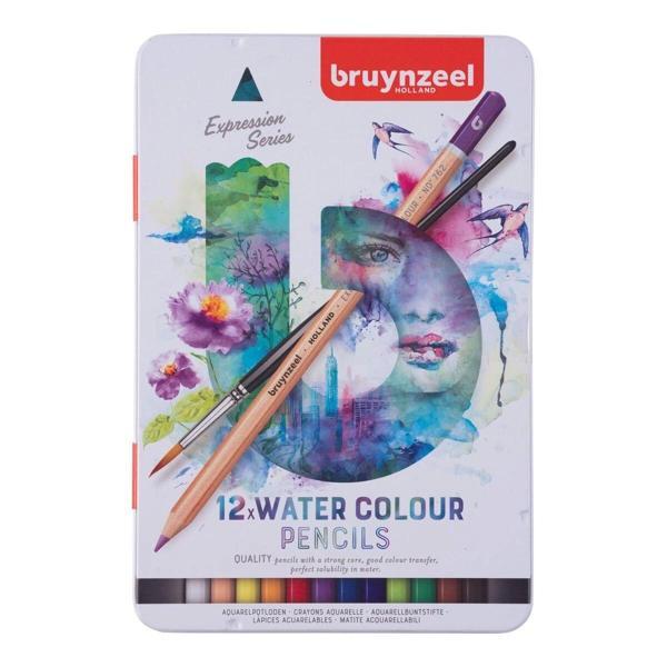 Bruynzeel Expression Aquarelle Sulu Boya Kalemi Seti 12 Renk - Image 1