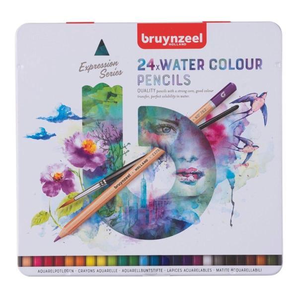 Bruynzeel Expression Aquarelle Sulu Boya Kalemi Seti 24 Renk - Image 1