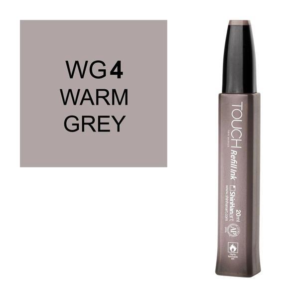 Touch Twin Marker Refill Alcohol Ink Alkol Bazlı Mürekkep 20 ml. WG4 WARM GREY 4 - Image 1