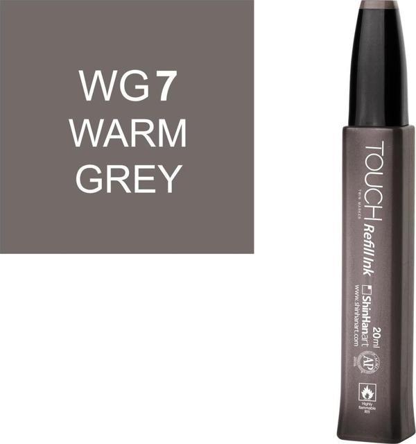 Touch Twin Marker Refill Alcohol Ink Alkol Bazlı Mürekkep 20 ml. WG7 WARM GREY 7 - Image 1